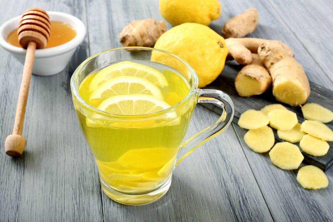 Ginger Tea with Lemon Potency